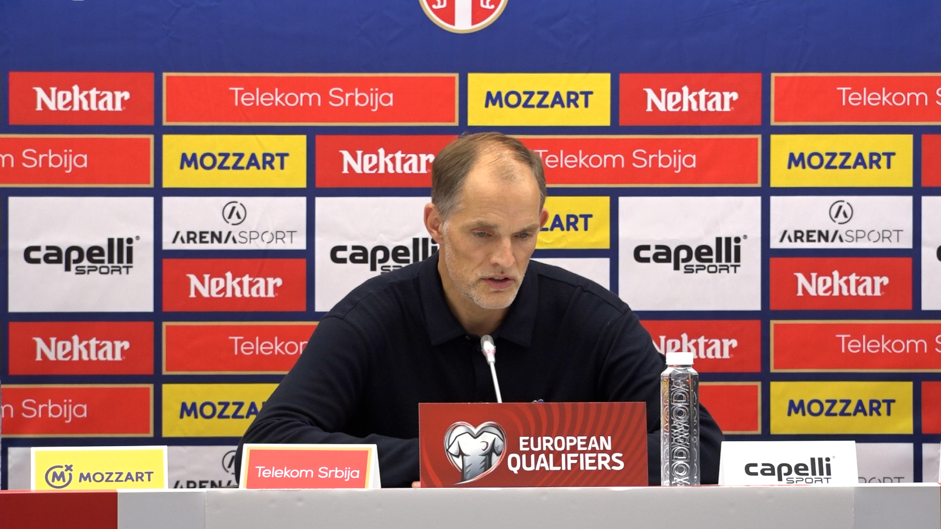 Beograd, Tomas Tuhel, trener reprezentacije Engleske, srecan sam zbog toga sta su nasi igraci pokazali nasim sjajnim navijacima za sta smo spremni ENG Beograd, Tomas Tuhel, trener reprezentacije Engleske, srecan sam zbog toga sta su nasi igraci pokazali nasim sjajnim navijacima za sta smo spremni ENG